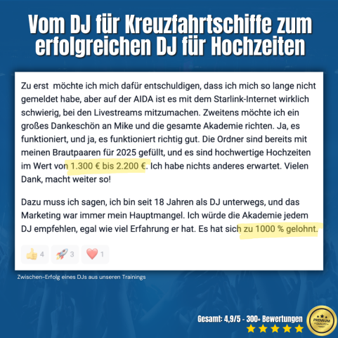 Erfahrung DJ Mike Hoffmann Erfahrung DJ Mike Hoffmann